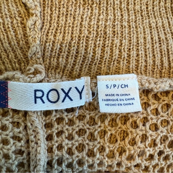 ๐ 6/$60, Roxy 3/4 Sleeve, Open Front, Dark Mustard, Oversized, Hoodie, Small - Picture 5 of 6
